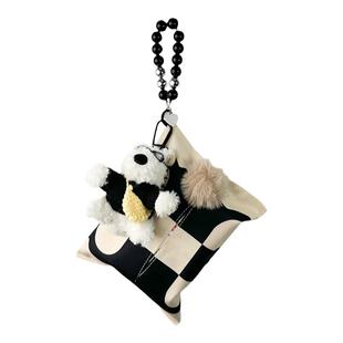 毛绒潦草狗汽车纸巾包创意车载纸巾盒车内用座椅纸巾袋挂式纸巾盒