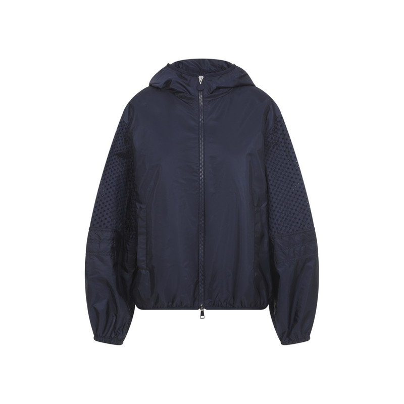 MONCLER 盟可睐女士Zelkova 蓝色连帽外套26早春新意大利代购蒙口