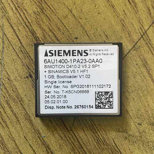 售前询价6AU1400-1PA23-0AA0 多轴CF卡 工业控制记忆卡议价维修