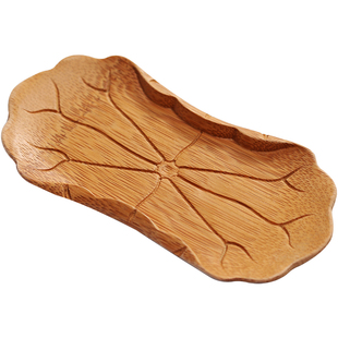 天然功夫茶具茶道六君子零配 手工树叶竹茶则 日式醒茶荷茶勺茶铲