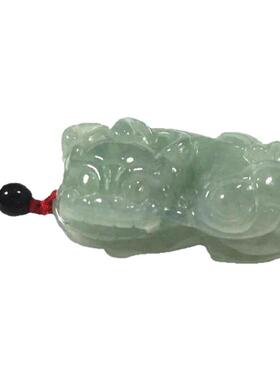 遇玉天然翡翠缅甸货貔貅皮丘吊