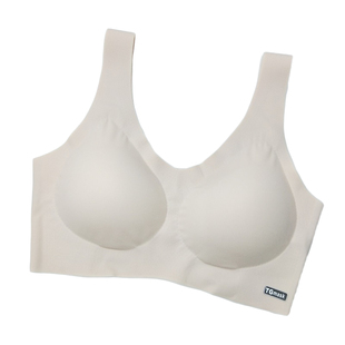 赛芬8008简约无痕乳胶固定杯背心式运动内衣女无磁无钢圈聚拢文胸