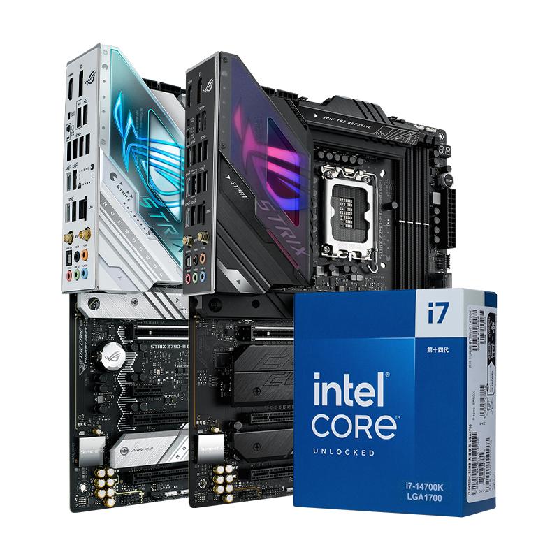 intel/英特尔i7 14700K/14700KF搭华硕Z790/B760主板cpu套装