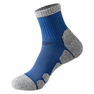 专业徒步登山袜男秋冬季加厚保暖户外跑步运动袜子男士毛巾底中筒