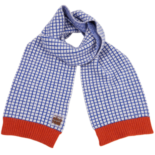 KK树英伦格子儿童围巾宝宝秋冬围脖男童女童婴儿冬天保暖时尚脖套