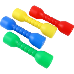 幼儿园早操器械加厚塑料有声哑铃儿童户外健身玩具体操舞蹈哑铃