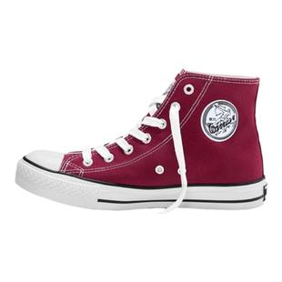 回力女鞋高帮帆布鞋女款2025新款春季透气红色百搭休闲鞋子女板鞋