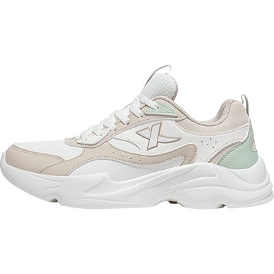 特步官网新款加绒皮面轻便跑步鞋