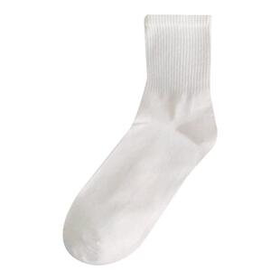 白色jk可爱花边袜子女中筒袜春秋棉袜配小皮鞋木耳边女生夏季长袜