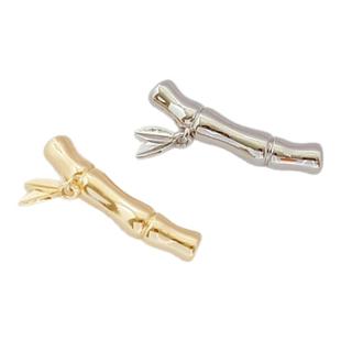 高亮强保色14K包金竹节竹子弯管串珠手工DIY手链项链隔珠饰品配件