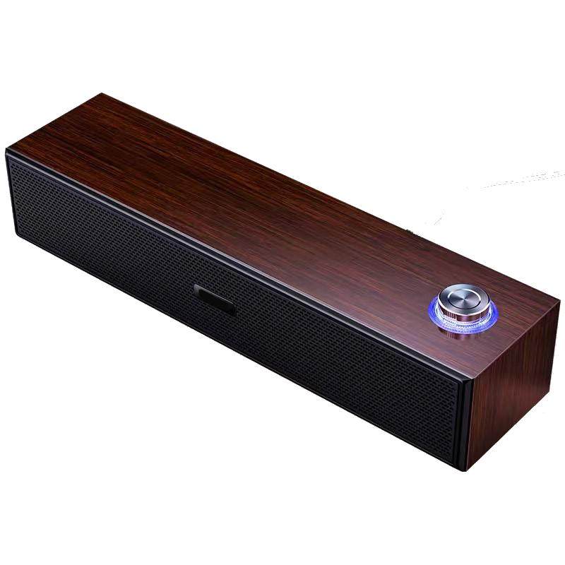 木质双喇叭电脑小音响多笔记本媒体低音炮家用桌面台式蓝牙小音箱