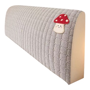 云朵绒床头罩卡通蘑菇可拆洗床头套亲肤防尘罩高端舒适全包加厚