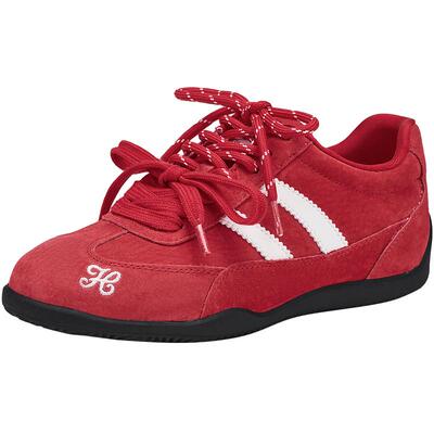 热风双拼鞋带赛车鞋德训鞋