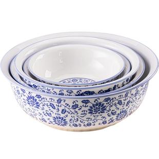 陶瓷和面盆家用特大号大盆碗加厚揉面盆创意厨房洗菜盆烘焙拌馅盆