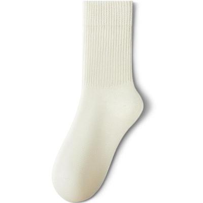 女中筒袜红豆抗菌色纺5双