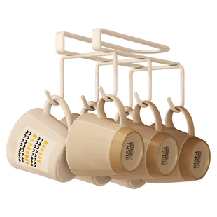 杯子收纳置物架高级壁挂水杯架咖啡杯茶杯悬挂杯架倒挂马克杯架子