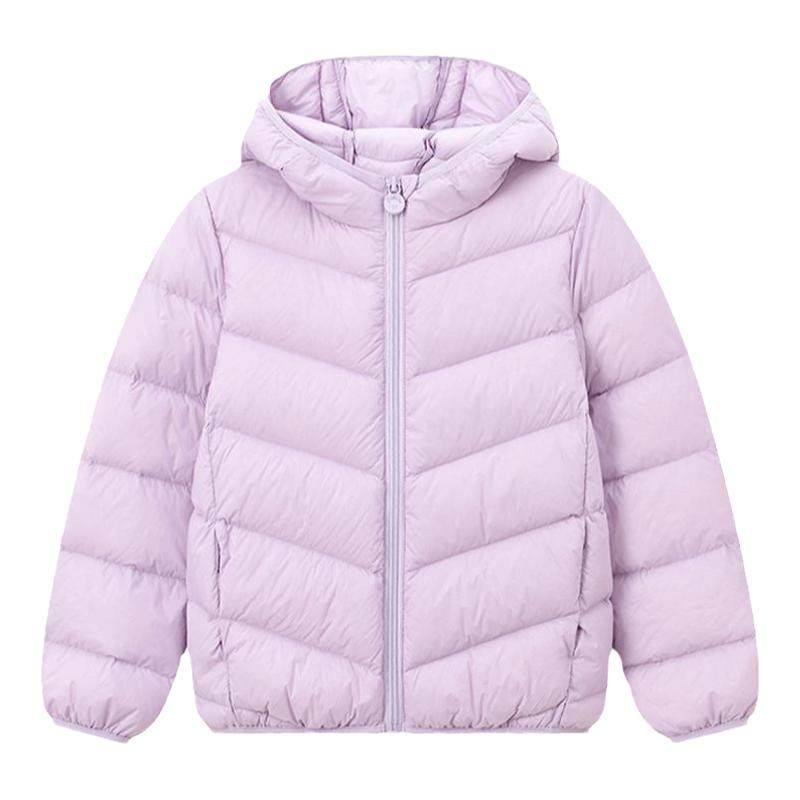 笛莎旗舰店女童羽绒服轻薄秋冬季女宝宝大童儿童短款外套内胆迪莎