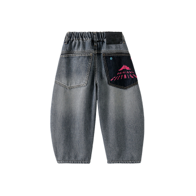 男童加绒牛仔裤2025秋冬新款儿童加绒加厚一体绒保暖长裤子冬装