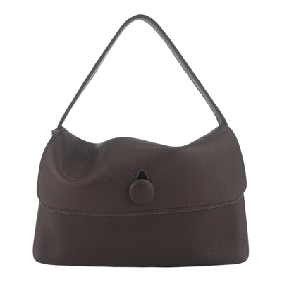 极简内羊绒麂皮纽扣小方包