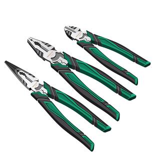 钢丝钳老虎钳多功能电工钳尖嘴斜口强刃偏心钳工业级钳子五金手钳