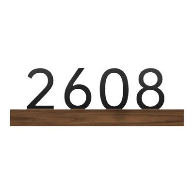 胡桃木2026年门牌号高级感轻奢