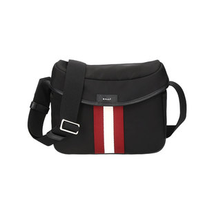 【自营】Bally/巴利男包男士织物/牛皮革单肩斜挎包CODE CROSS N
