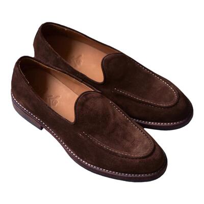 手作意式老钱中古乐福鞋舒适软底