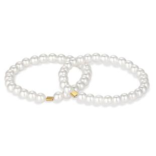 925纯银施家珍珠戒指女食指小众设计高级感叠戴指环复古素圈尾戒