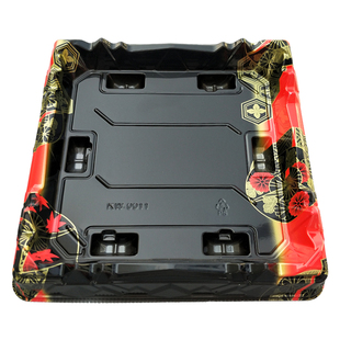 100套正方形盒三文鱼刺身拼盘盒一次性寿司盒礼品盒KW0011包邮