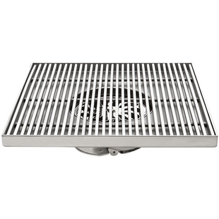 304不锈钢大尺寸花园地漏大排量庭院110管20cm防臭户外室外30cm