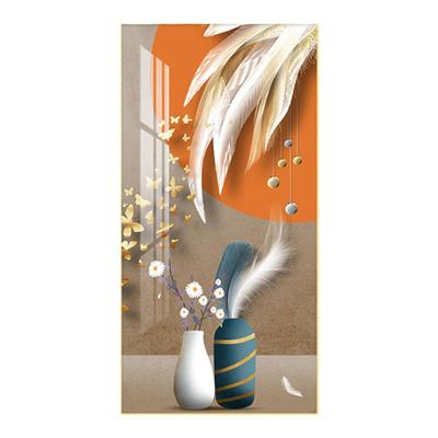 庭艺现代简约带灯玄关画