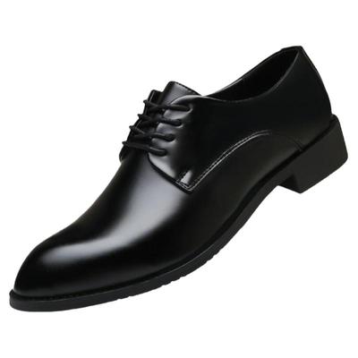 小皮鞋男韩版英伦黑色正装加绒潮