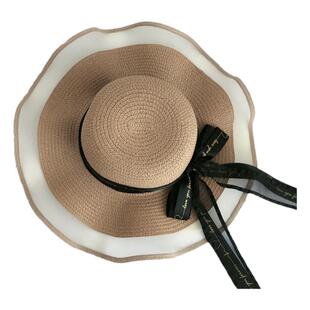 草帽女夏天沙滩海边出游遮阳渡假防晒大帽檐大沿凉帽网红太阳帽子