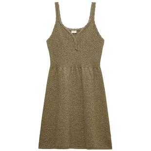 【特享折扣】OCHIRLY欧时力100%羊毛提花吊带毛织连衣裙收腰25冬