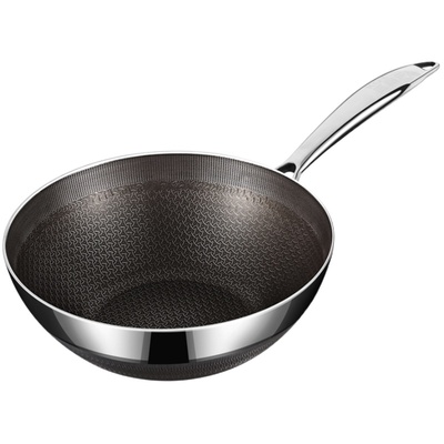 【新品上市】钛金蜂窝不粘锅炒锅