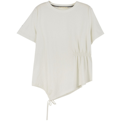 短袖衫棉夏季棉氨细纹布女休闲