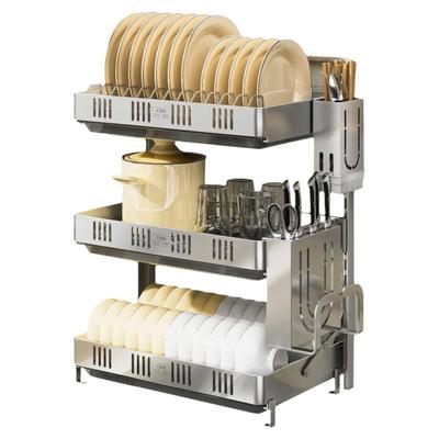 壁挂式免打孔碗架碗筷沥水架