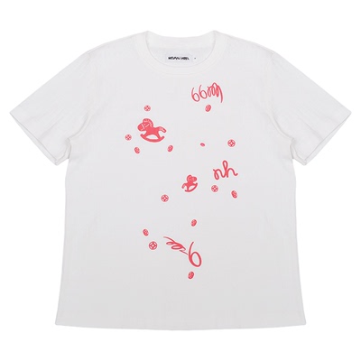 NATURAL HOTEL【小马铜钱印花提花针织长袖 短袖T恤】no退可换