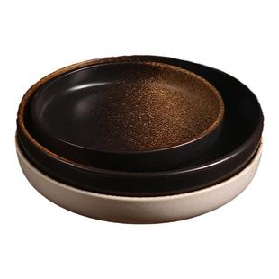 鱼盘蒸剁椒鱼头专用大盘子8-10寸蒸鱼家用菜盘蒸鱼盘装鱼圆盘深盘