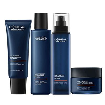 欧莱雅男士肌源护肤套装抗皱保湿