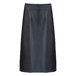 加厚羊毛呢包臀半身裙女中长款显瘦后开叉直筒裙秋冬新款高腰半裙