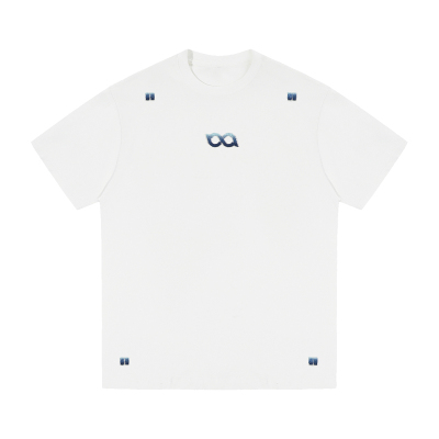 BIPOLAR渐变牙刷绣短袖T恤