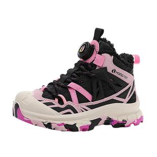 HANGTEN欢腾儿童雪地靴男童女童冬季防水防滑加绒加厚大棉鞋男孩