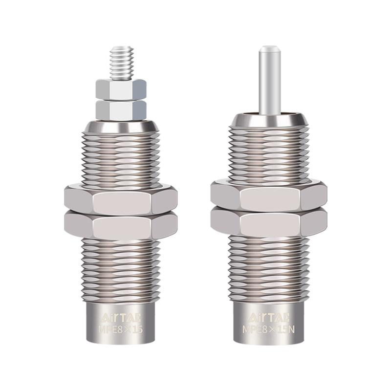 原装亚德客微型螺纹针型单作用针型气缸MPE6/8/10/12/16*5X10X15N