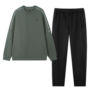 安踏青少年男装帅气学生潮流套装男款卫衣直筒裤初中生休闲运动服
