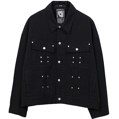 SPELLEDIT2024铆钉细节机车夹克