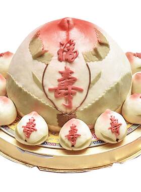 生日礼盒蛋糕寿桃馒头