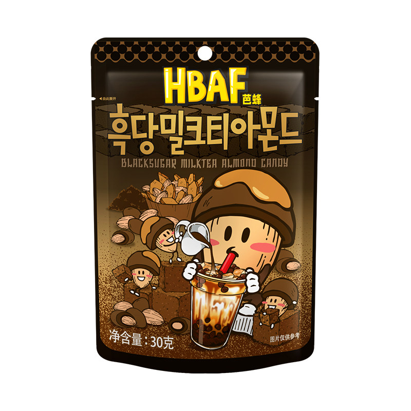 韩国进口汤姆农场芭蜂黑糖奶茶味