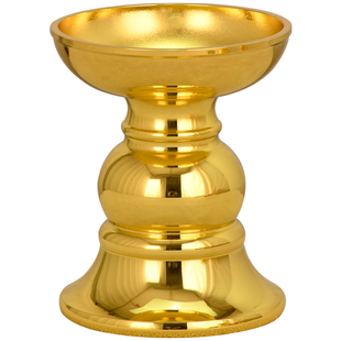 合金烛台多功能蜡烛底座酥油灯座家用供佛神烛台竹签蜡烛供奉灯座