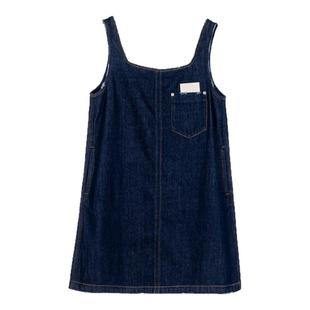 SHORT SENTENCE /短句棉质女士潮流时尚牛仔吊带连衣裙银泰301574